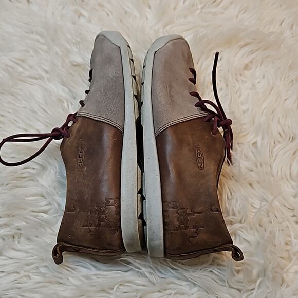 Keen Lower East Side Tan and Brown Lace Up Sneakers - Picture 5 of 8